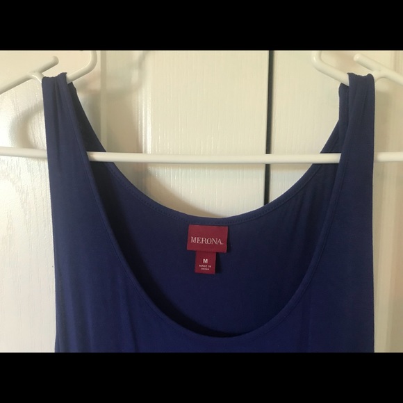 Blue green color block maxi dress - Picture 2 of 3